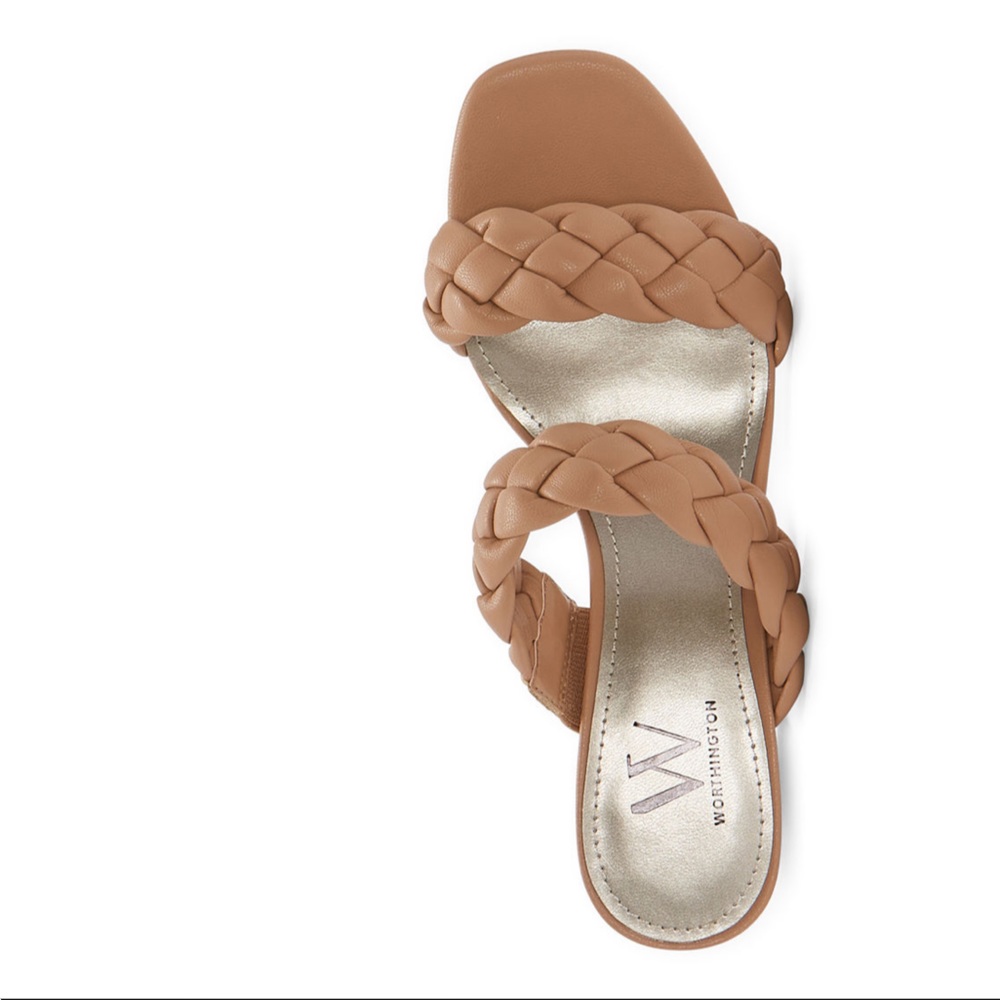 Nude Block Heel Sandals